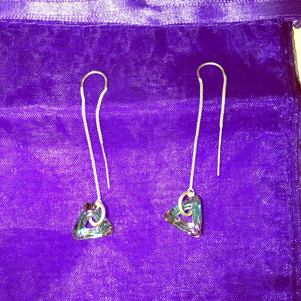 Multi color Swarovski Crystal earrings